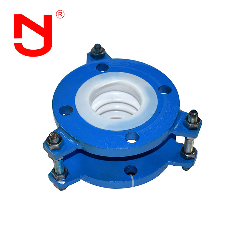 150 Psi 젤리화 된 PTFE 벨로스 확장 커넥터 우수한 화학 저항 탄소 강철 플랜지