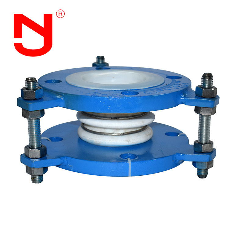 150 Psi 젤리화 된 PTFE 벨로스 확장 커넥터 우수한 화학 저항 탄소 강철 플랜지