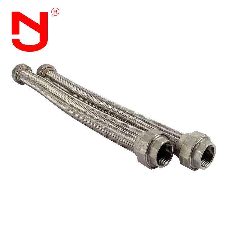 Stainless Steel 304/316 Metal Braided Hose with Union Type Connection for Vibration Absorption
