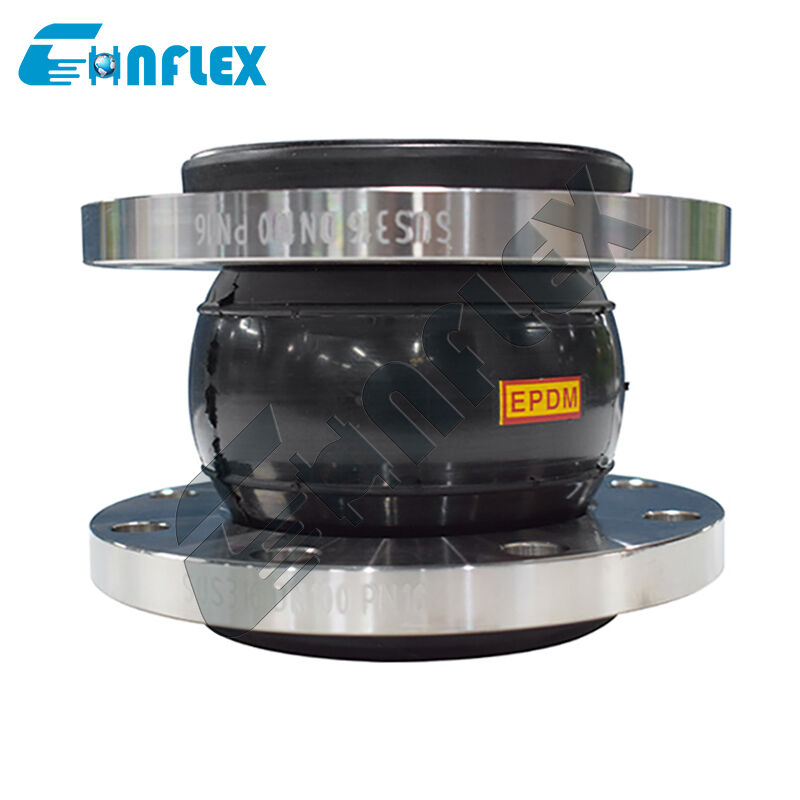 PTFE 가루와 함께 회전 플랜지 고무 관절: 정제 공장용 폴리 테트라-플루오로 에틸렌 파이프 라인 성장 보상기 쉽게 설치