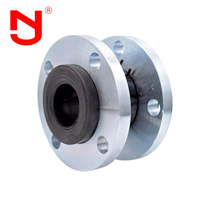 DN50 EPDM 단일 구형 고무 팽창 조인트 SS304 금속 플랜지 확장 조인트
